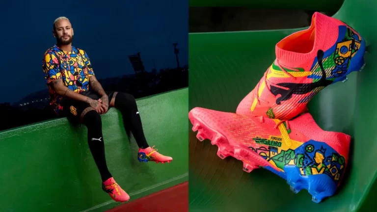 Neymar Jr. atleta de la marca alemana Puma, luce el nuevo modelo de la línea NJR COPA