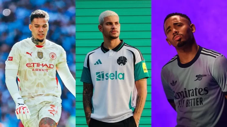 Ederson Moraes, Bruno Guimarães y Gabriel Jesús, brasileños destacados de la Premier League 2024/25