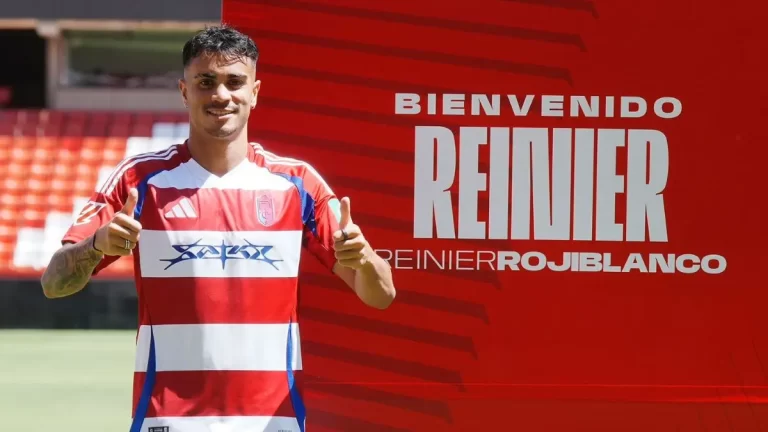 Reinier Jesus en su presentación como nuevo futbolista del Granada