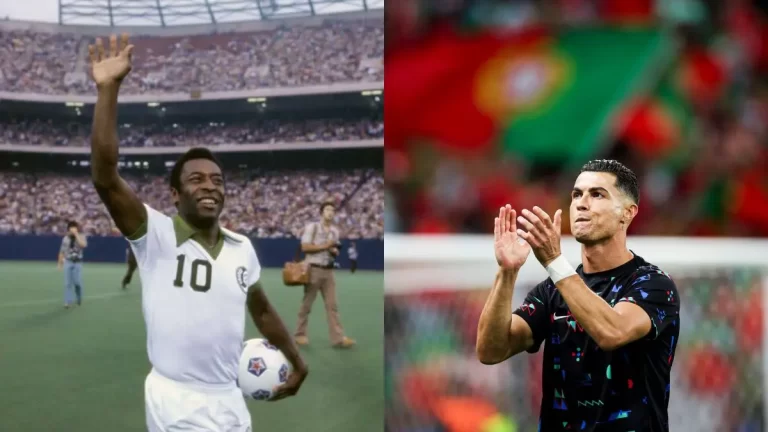 Pelé y Cristiano Ronaldo, dos de los máximos goleadores de la historia del fútbol