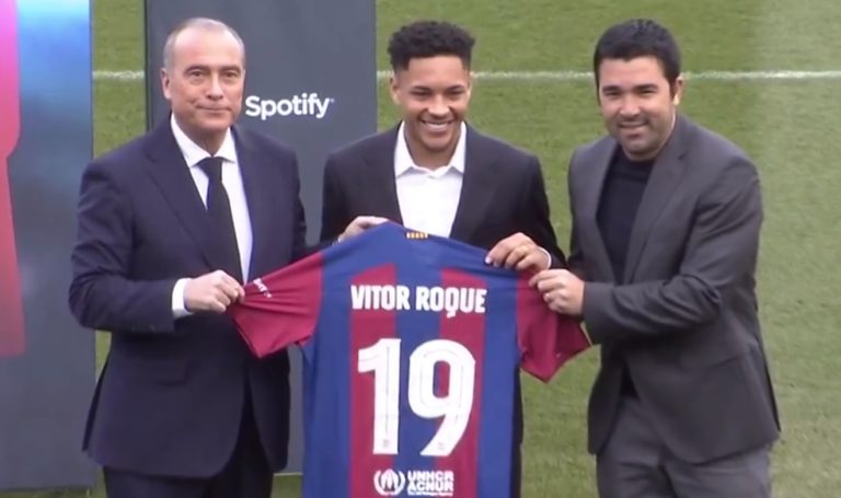 Vitor Roque presentacion Barcelona