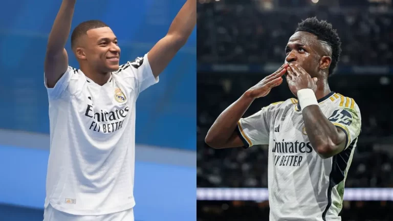 Kylian Mbappé y Vinicius Jr., futbolistas ofensivos del Real Madrid