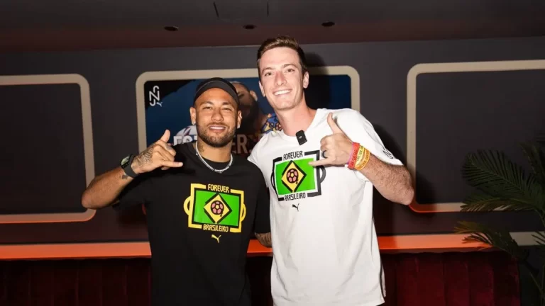 El YouTuber Jack Settleman junto al astro brasileño del Al-Hilal, Neymar Jr.